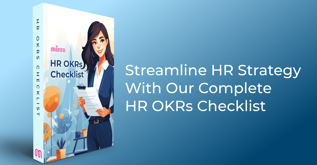 Hr Okrs Checklist Path To Organizational Success